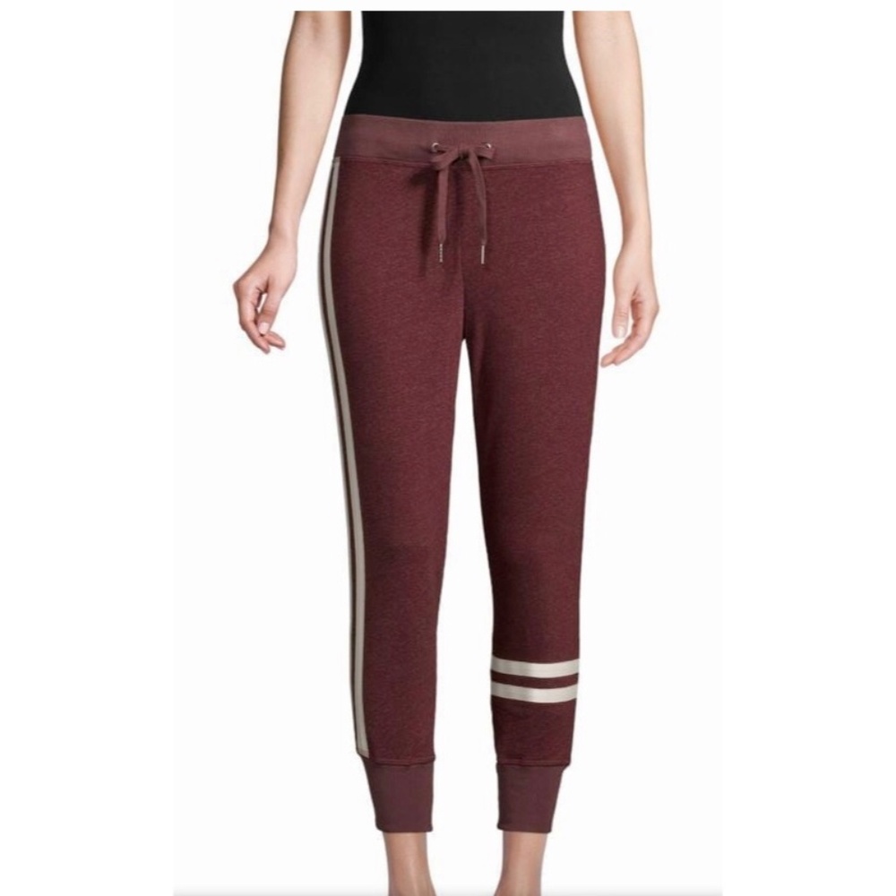NWT. Philanthropy  Fleece Joggers with Stripes